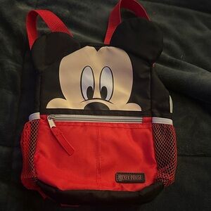 Disney Mickey Mouse Red and Black Kids Mini Backpack